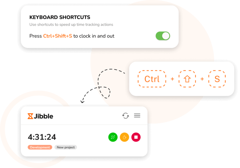 raccourcis clavier de Jibble