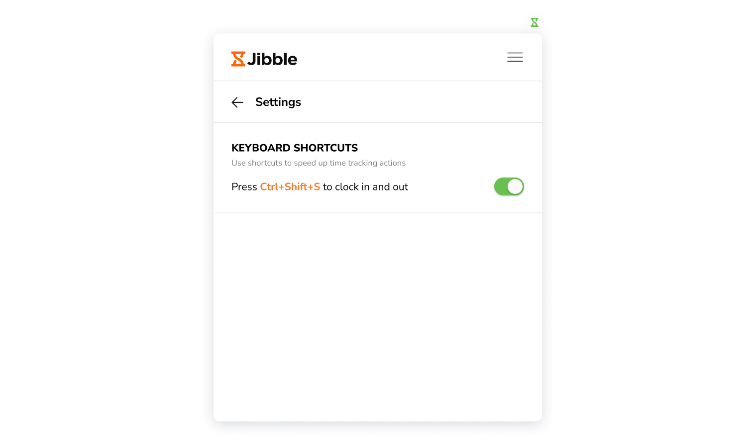 Keyboard shortcut settings on chrome extension