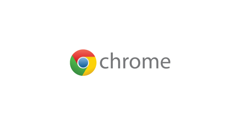 Google chrome logo with name (old)