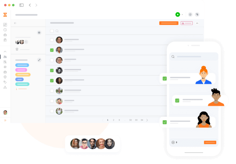 Flexible grouping to assign different employees to different groups