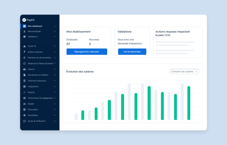 Visualizing PayFit's dashboard