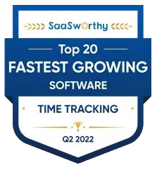 SaaSworthy award for top 20 fastest growing software 2022