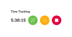 Time tracking widget