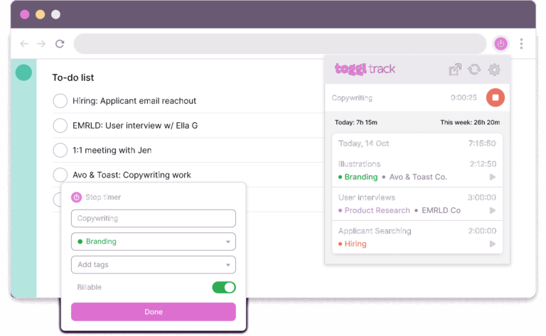 A little menu in the software showing which parts of the project the user has to key in manually.
