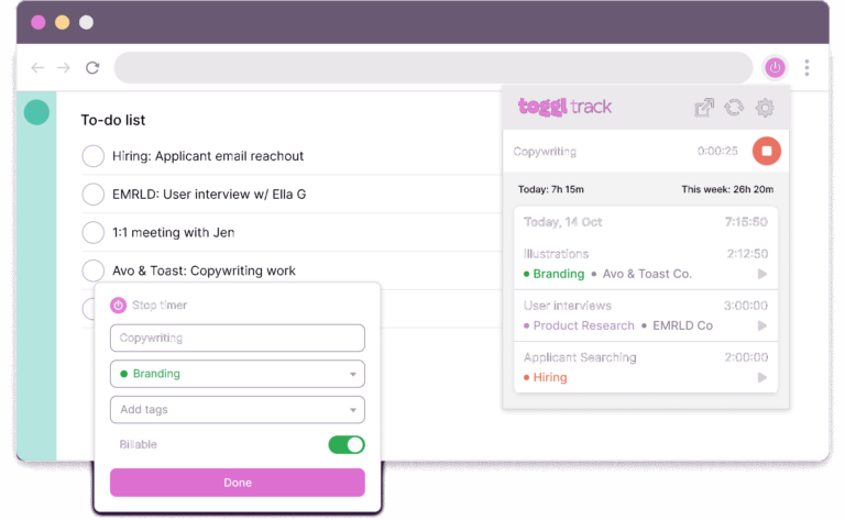 A little menu in the software showing which parts of the project the user has to key in manually.