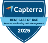 Capterra – Best Ease of Use - Remote Monitoring and Management - 2025 Capterra – Best Ease of Use - Remote Monitoring and Management - 2025