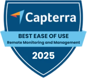 Capterra – Best Ease of Use - Remote Monitoring and Management - 2025 Capterra – Best Ease of Use - Remote Monitoring and Management - 2025