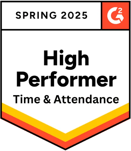 G2 - High Performer Time & Attendance - Spring 2025 G2 - High Performer Time & Attendance - Spring 2025