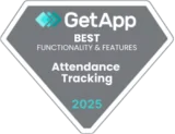 GetApp – Best Functionality and Features (Attendance Tracking) 2025 GetApp – Best Functionality and Features (Attendance Tracking) 2025