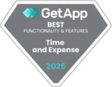 GetApp – Best Functionality and Features (Time and Expense) 2025 GetApp – Best Functionality and Features (Time and Expense) 2025