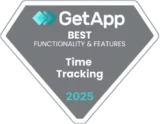 GetApp – Best Functionality and Features (Time Tracking) 2025 GetApp – Best Functionality and Features (Time Tracking) 2025