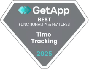 GetApp – Best Functionality and Features (Time Tracking) 2025 GetApp – Best Functionality and Features (Time Tracking) 2025