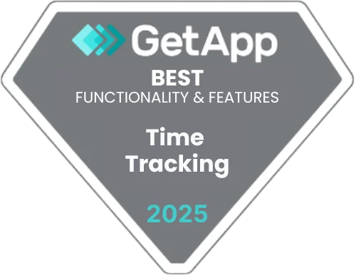 GetApp – Best Functionality and Features (Time Tracking) 2025 GetApp – Best Functionality and Features (Time Tracking) 2025