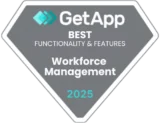 GetApp – Best Functionality and Features (Workforce Management) 2025 GetApp – Best Functionality and Features (Workforce Management) 2025