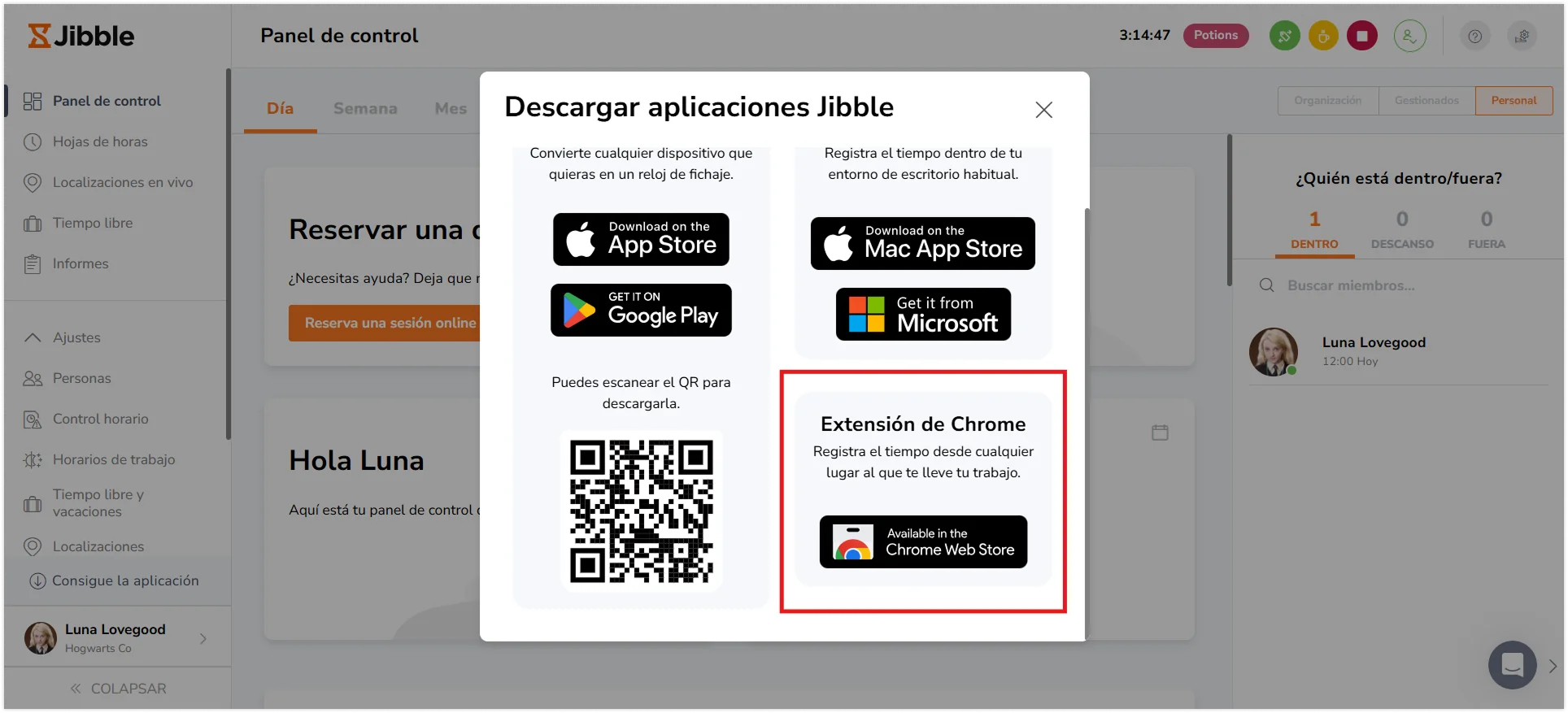dashboard chrome extension