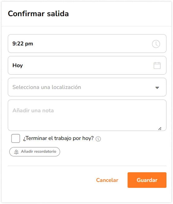 Clock in reminder badge on chrome extension