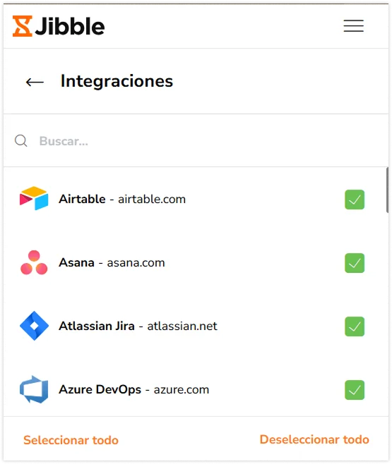 Chrome Extension integration settings