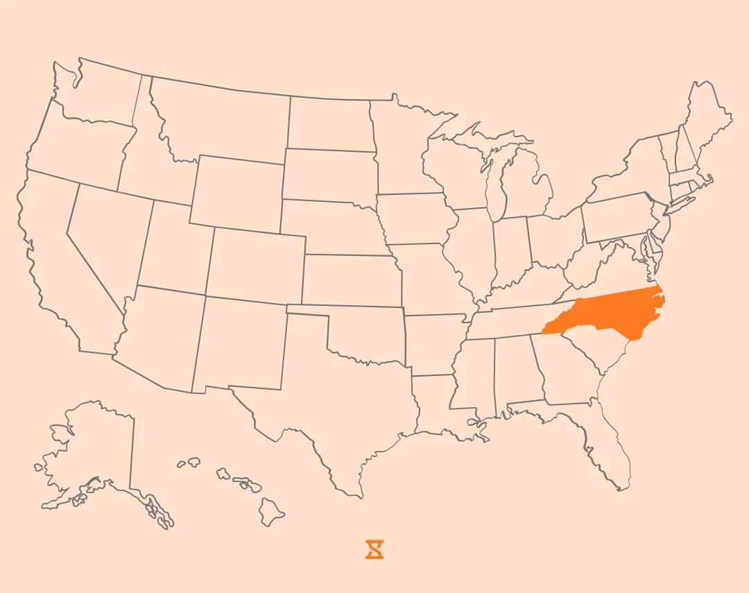 north carolina map