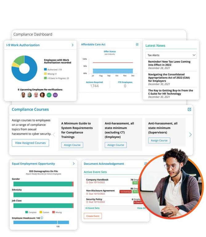 Overview of compliance requirements with Paylocity's compliance dashboard