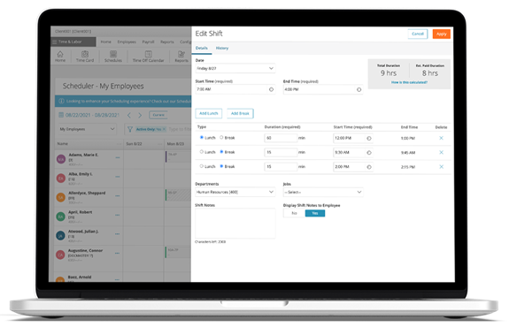 Visualizing workforce management tool