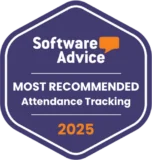 Software Advice - Most Recommended - Attendance Tracking 2025