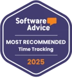 Software Advice – Most Recommended (Time Tracking) 2025