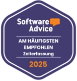 Software Advice – Most Recommended (Time Tracking) 2025