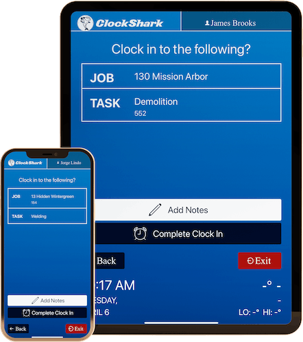 absen masuk dengan kios clockshark