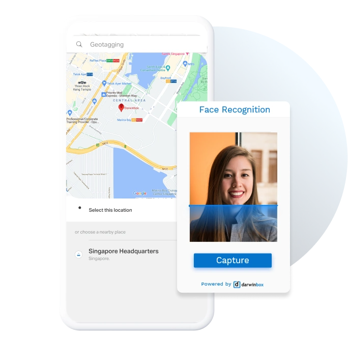Fitur face recognition Darwinbox HR