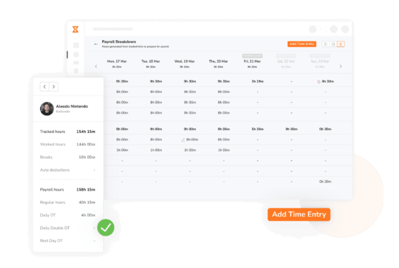 Tracking hours with timesheet on mobile app and desktop using Jibble