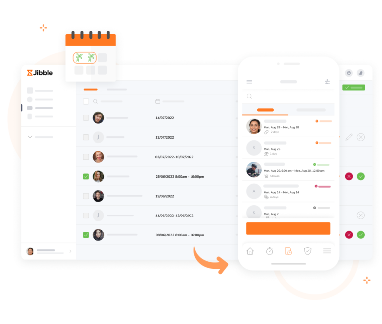 Track absences and leave on any device