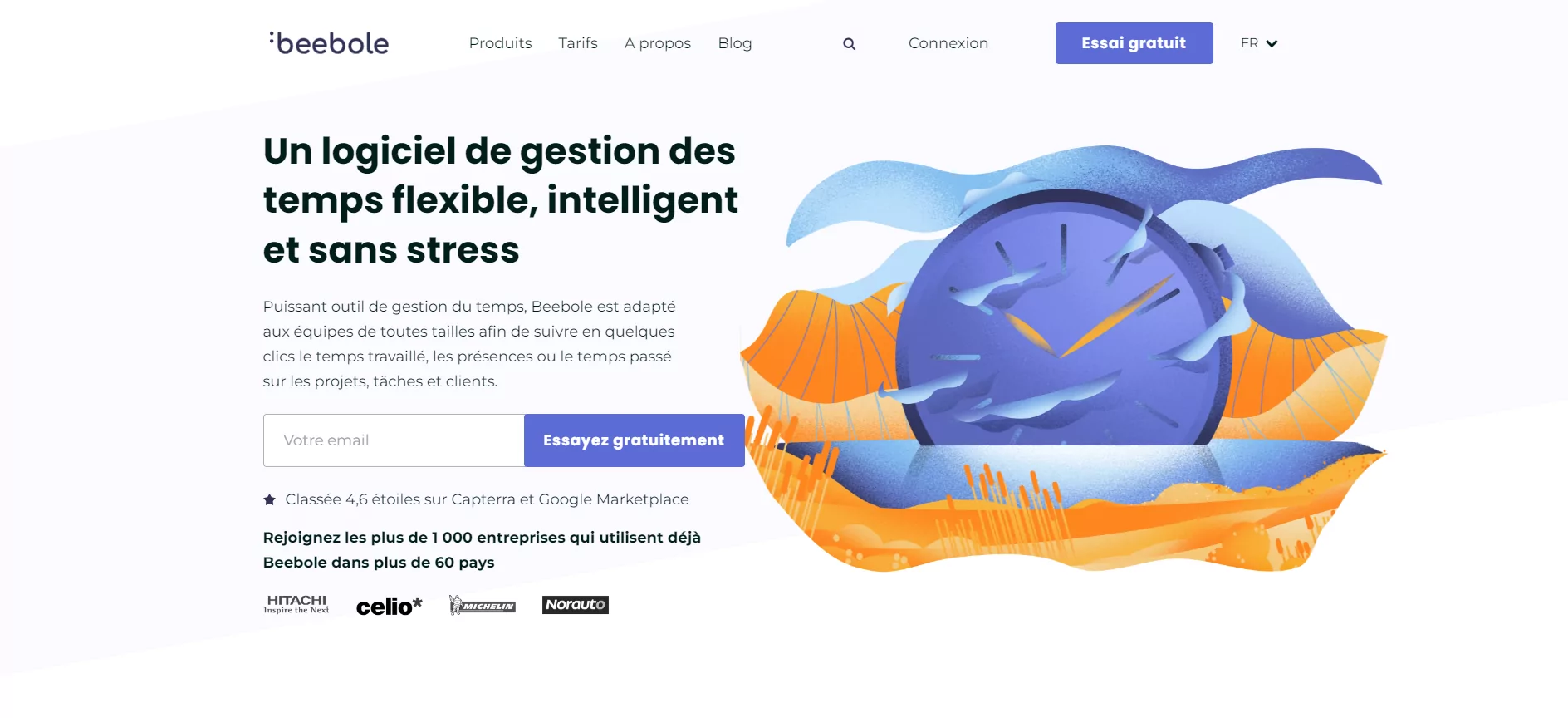 Beebole : logiciel suivi temps pour aperçu clair et gestion efficace de projets et ressources.