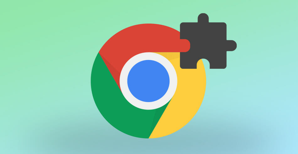 Chrome logo with extension logo attached
