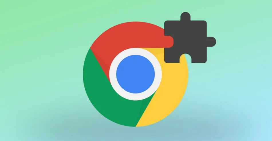 Logo do Chrome com logo de extensão anexado