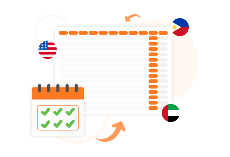 Timesheet templates for different countries