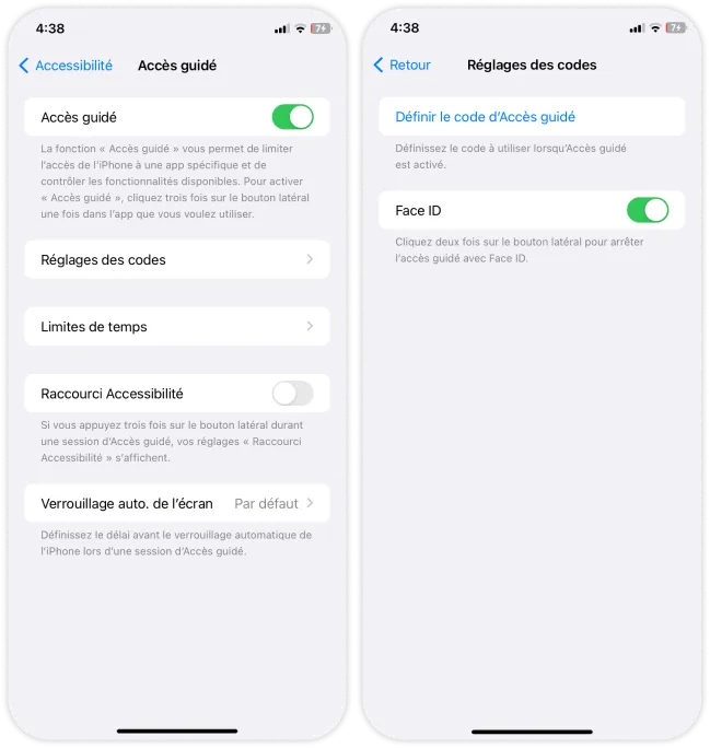 Setting up guided access on iOS devices