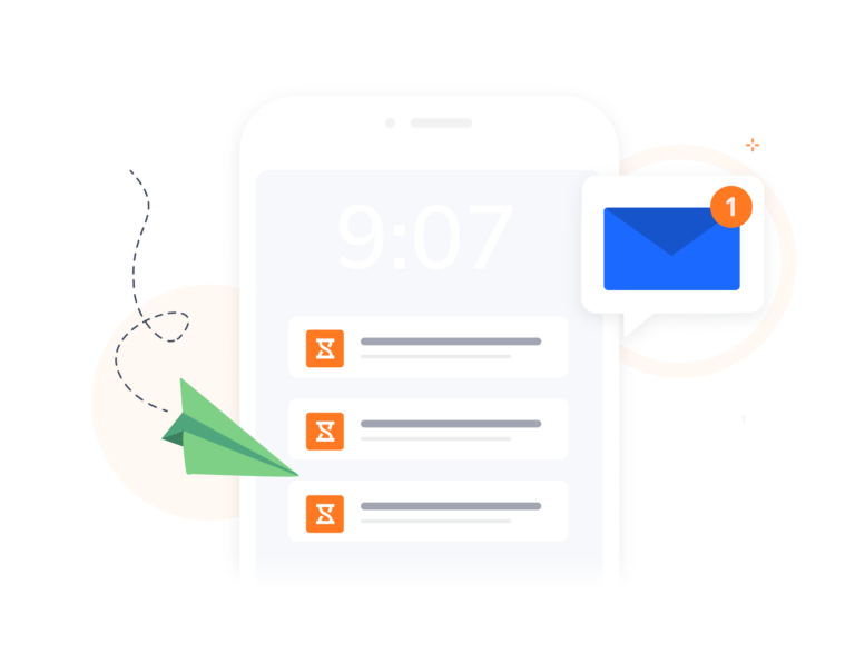 Get push notifications and emails sent directly to your mobile
