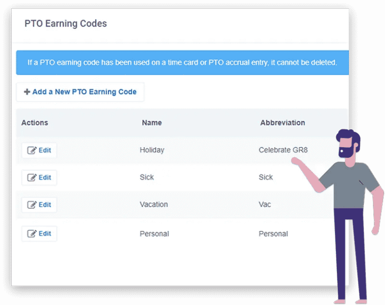 Buddy Punch PTO tracking feature