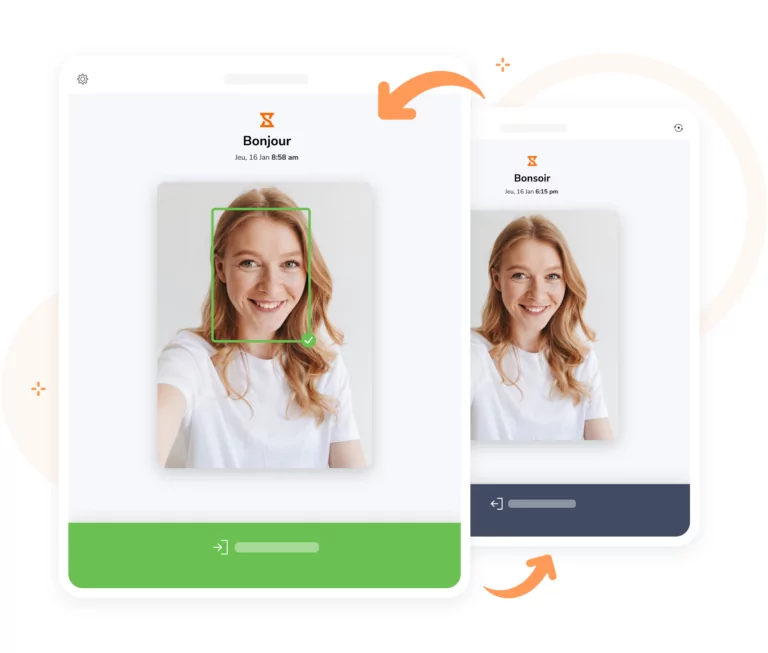 Passer par la reconnaissance faciale lors du pointage d'arrivée et de départ du travail