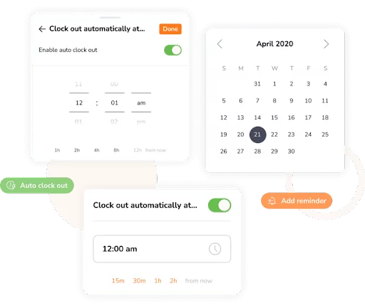 Automatic clock-in and clock-out with Jibble