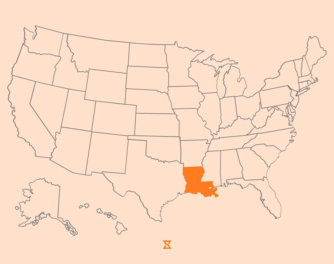 louisiana map