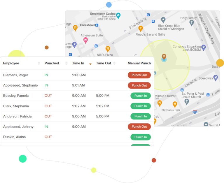 OnTheClock Review GPS Tracking Screenshot