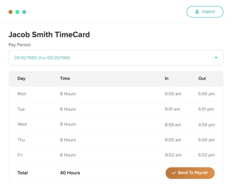 OnTheClock Review Project Management Screenshot