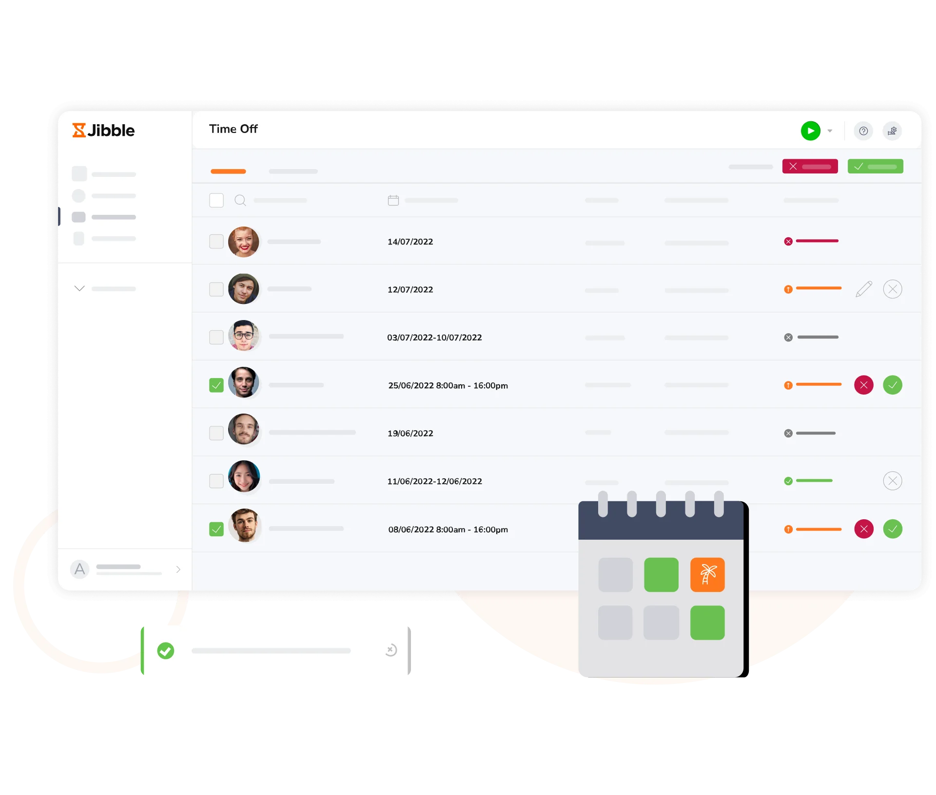 PTO management and approval with Jibble.
