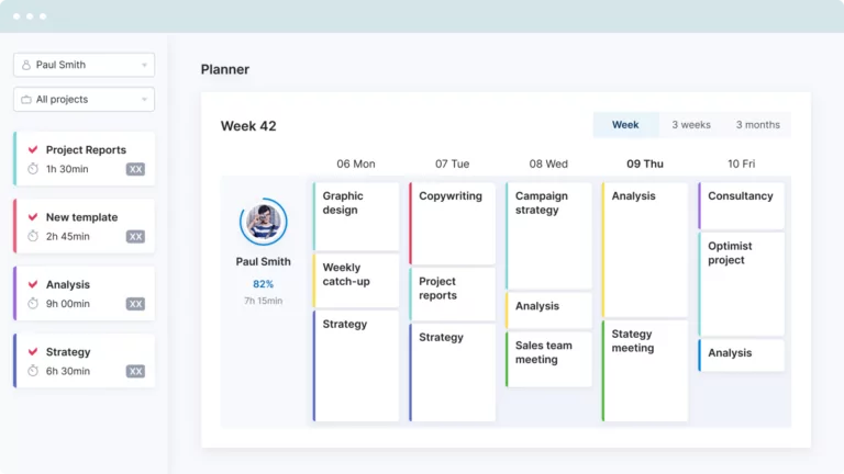 Scoro Time Tracking Software Screenshot