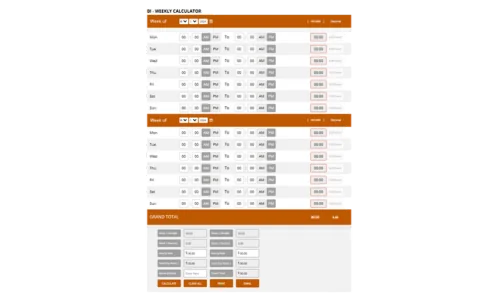Aperçu du calculateur de CalculateHours