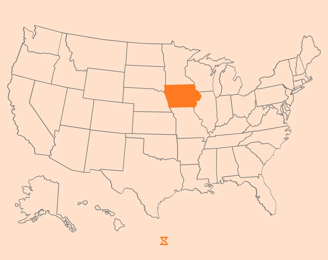 iowa map