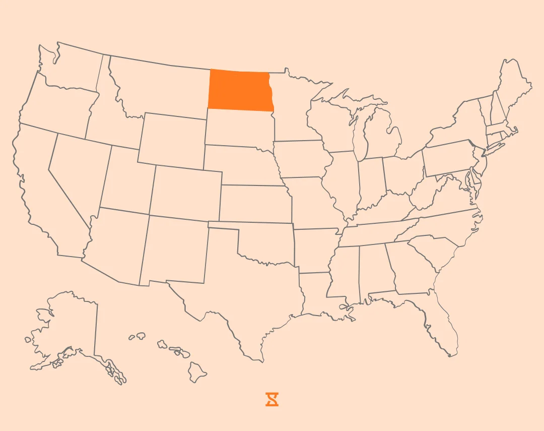 north dakota map