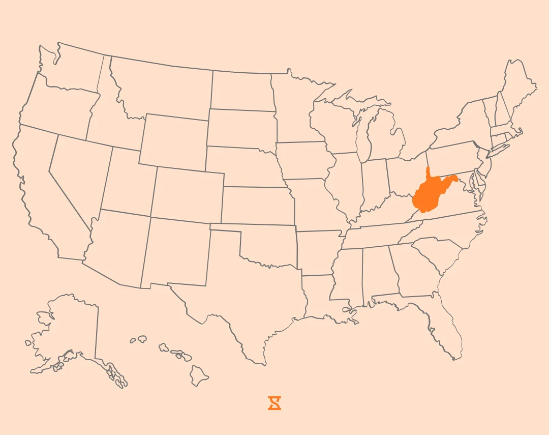west virginia map