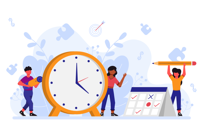 Représentation visuelle du temps et des présences